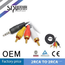 Haute qualité SIPU 3,5 mm à 3 rca n64 av câble couleur du code